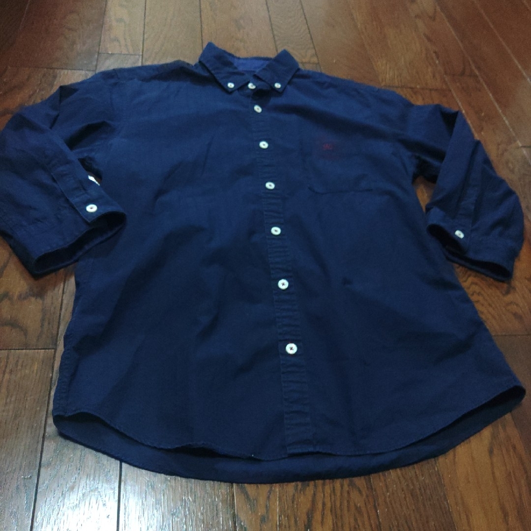 BURBERRY BLACK LABEL(バーバリーブラックレーベル)のBURBERRY black label シャンブレーシャツ　七分　M メンズのトップス(シャツ)の商品写真