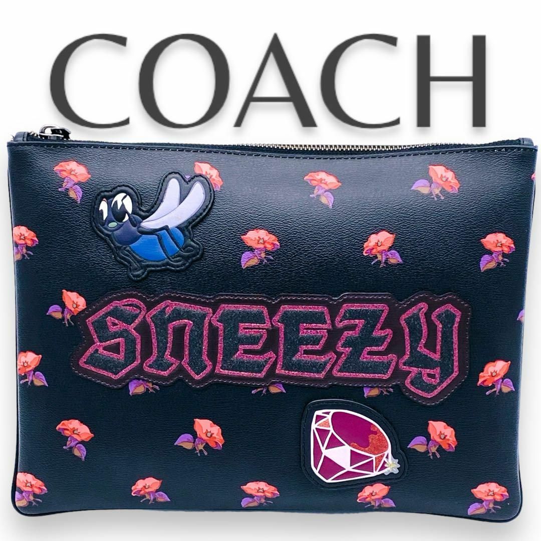 COACH(コーチ)のCOACH コーチ SNEEZY LARGE WRISTRET  クラッチバック レディースのバッグ(クラッチバッグ)の商品写真