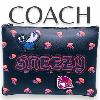 COACH - COACH コーチ SNEEZY LARGE WRISTRET  クラッチバック