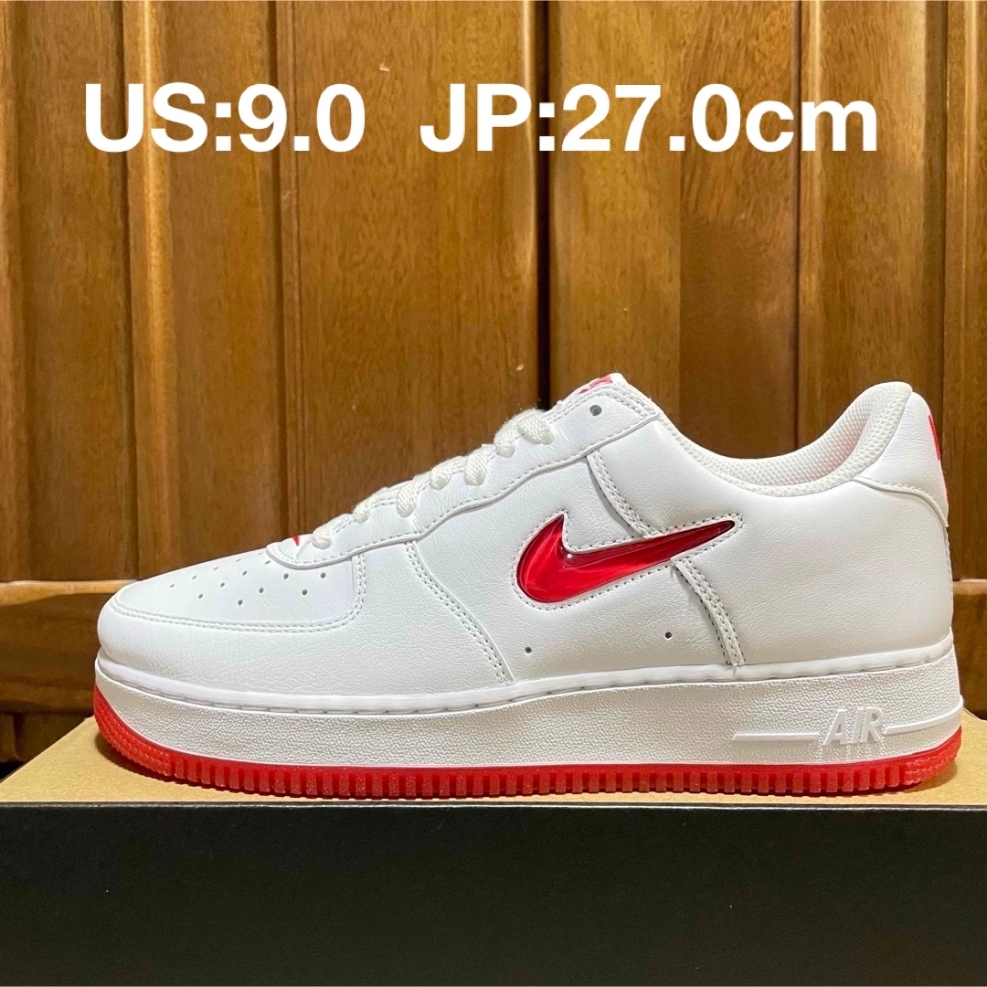 NIKE(ナイキ)のラスト１点★希少★新品★ナイキ★エアフォース1★レトロ★レッドジュエル★9.0 メンズの靴/シューズ(スニーカー)の商品写真