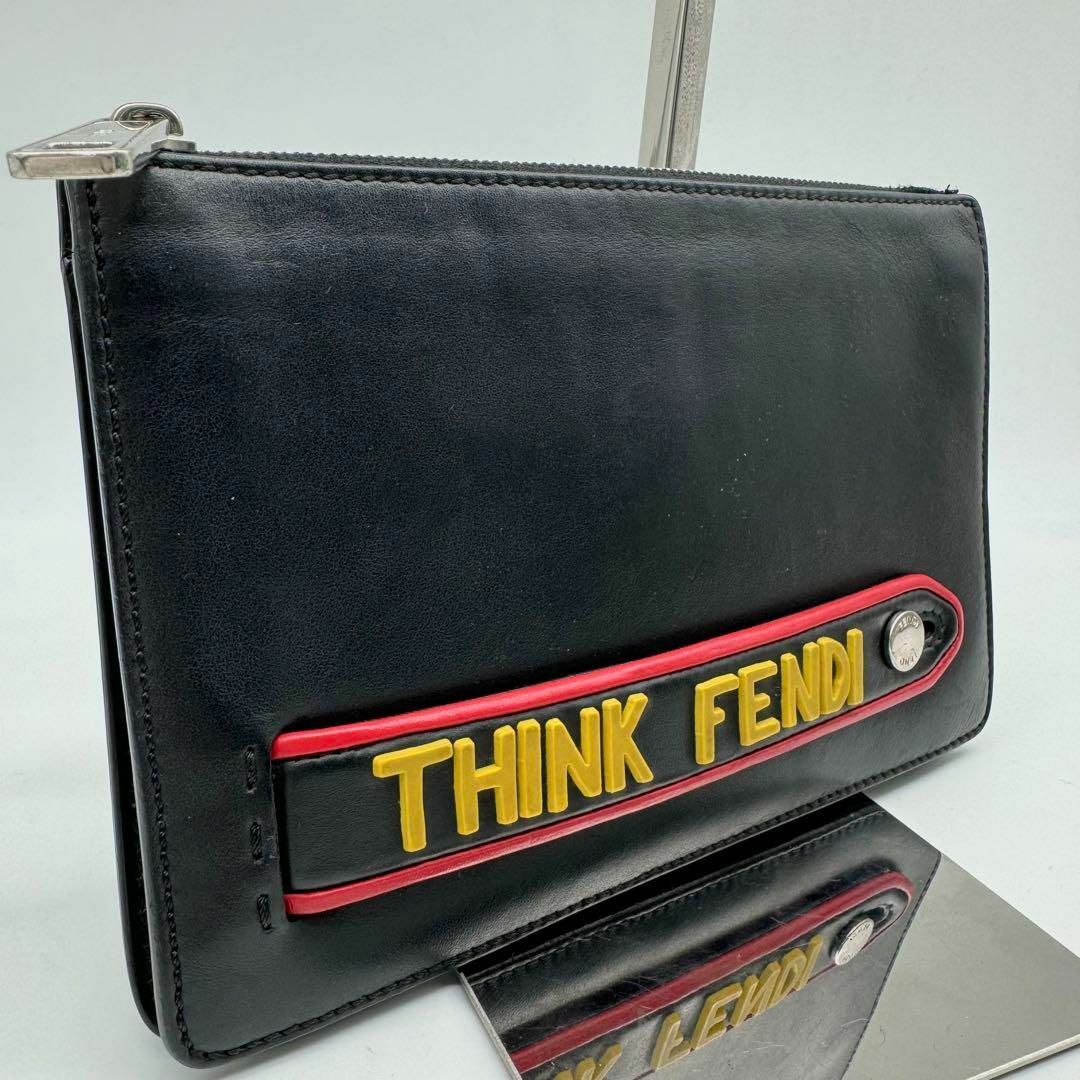 FENDI(フェンディ)の【美品】 フェンディ THINK ボキャブラリー クラッチバッグ セカンドバッグ メンズのバッグ(セカンドバッグ/クラッチバッグ)の商品写真
