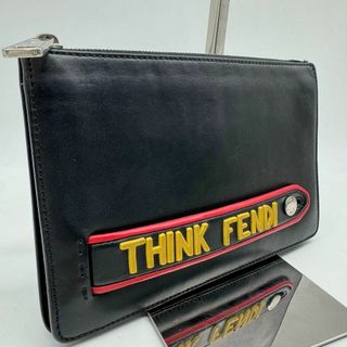 フェンディ(FENDI)の【美品】 フェンディ THINK ボキャブラリー クラッチバッグ セカンドバッグ(セカンドバッグ/クラッチバッグ)