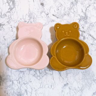 くま クマ お皿 プレート 食器 小物入れ  小皿 可愛い(食器)