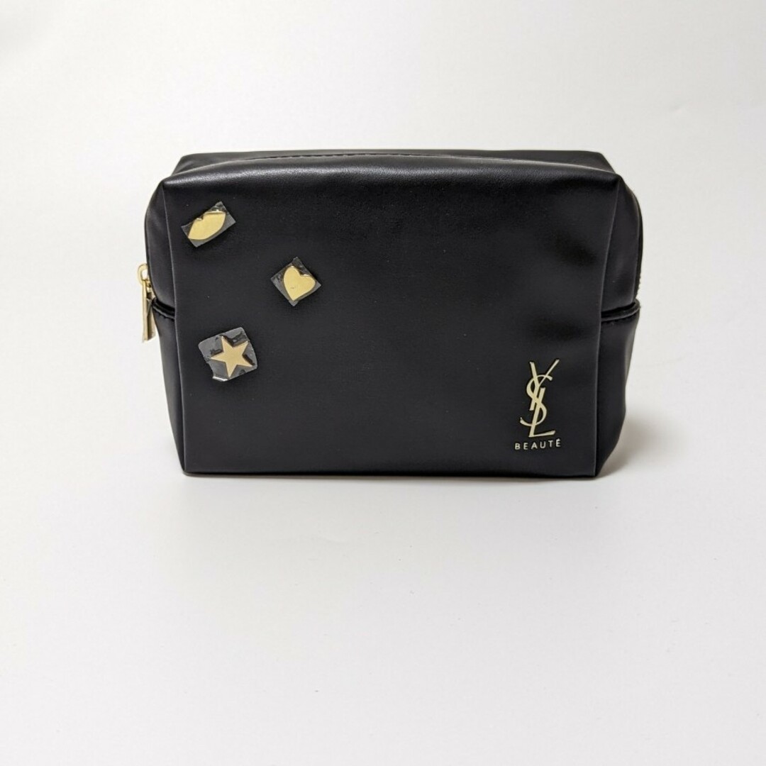 Yves Saint Laurent(イヴサンローラン)の新品！イヴサンローラン スクエア ノベルティ ポーチ ブラック レディースのファッション小物(ポーチ)の商品写真