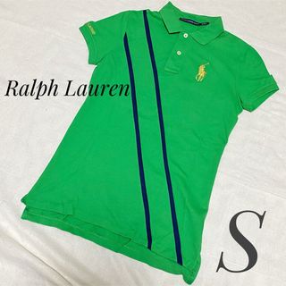 Ralph Lauren - 【美品】ラルフローレン ポロシャツ ゴルフウェア 金 刺繍 グリーンS