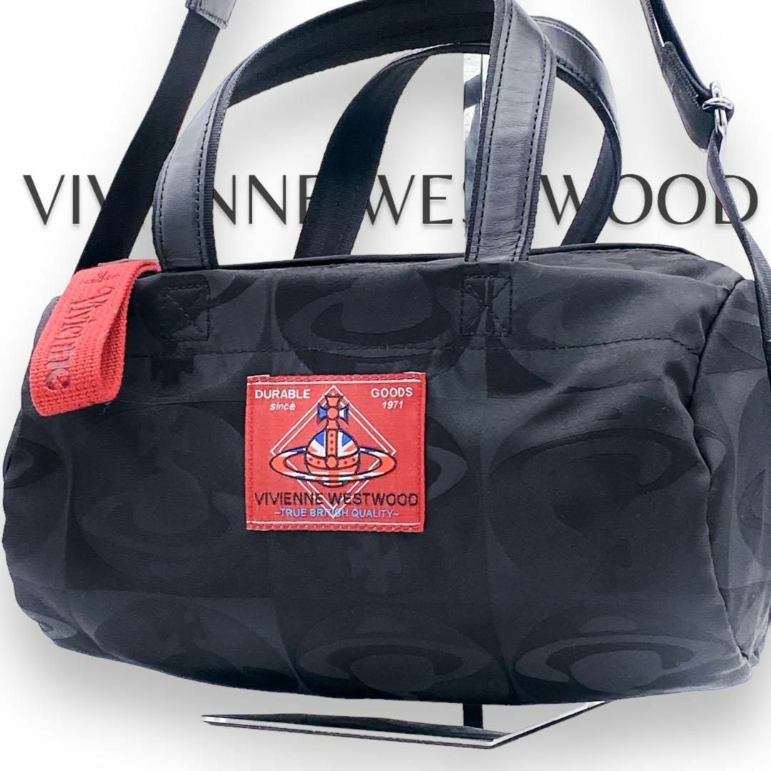 Vivienne Westwood(ヴィヴィアンウエストウッド)のvivienne westwood チェッカーORB ドラム型 ショルダーバッグ メンズのバッグ(ボストンバッグ)の商品写真