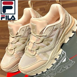 FILA フィラ Z BUFFER 2 メンズ ベージュ ダッドシューズ ブーツ