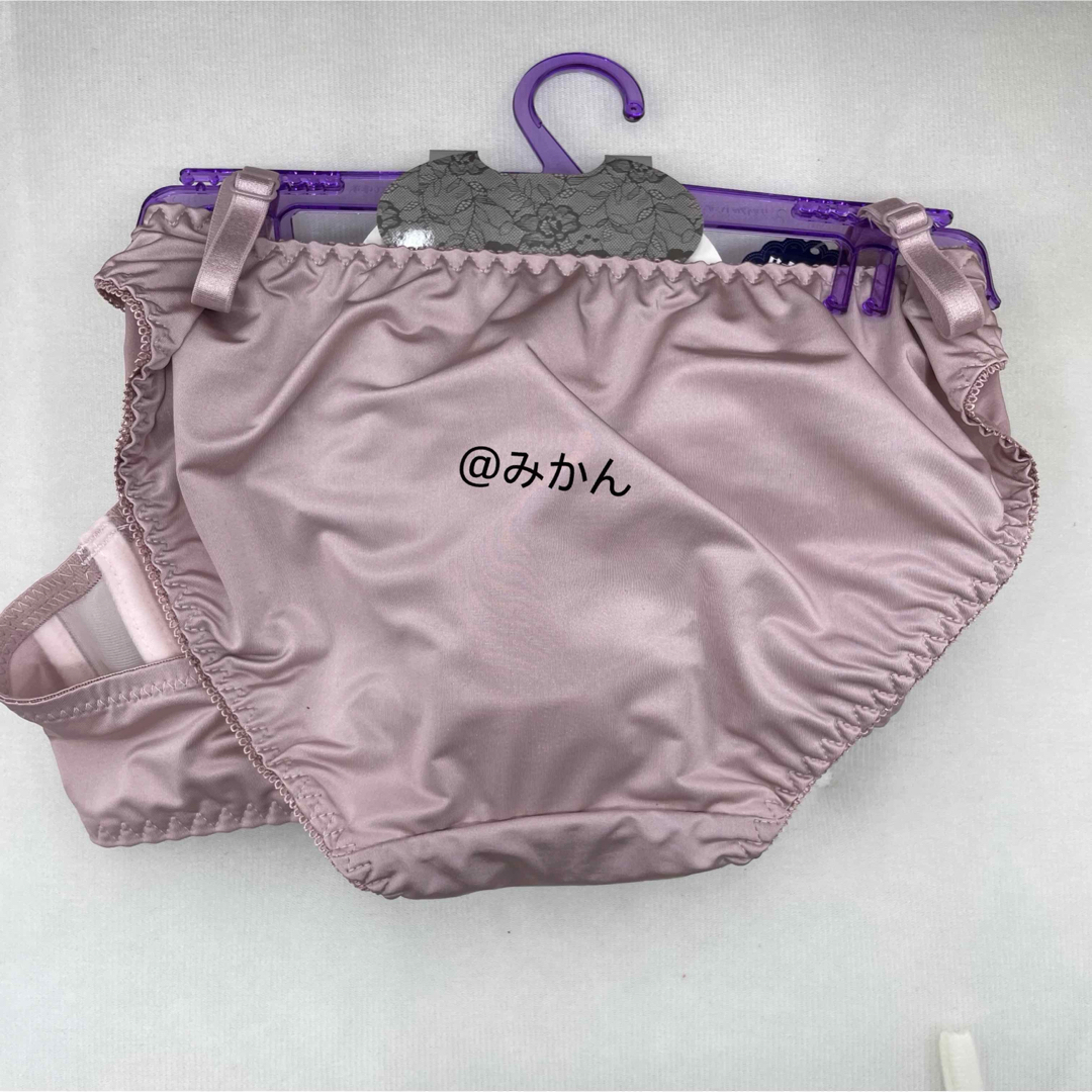 シックシフォンボタニカルブラショーツセット(ピンク) レディースの下着/アンダーウェア(ブラ&ショーツセット)の商品写真