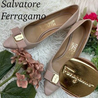 Salvatore Ferragamo - サルヴァトーレフェラガモ レディース パンプス 22.5cm ヴァラリボン