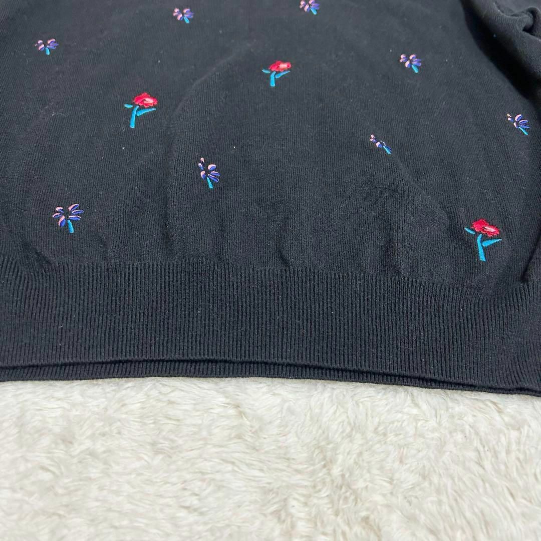 Paul Smith(ポールスミス)の【美品】ポールスミス　ニット　花柄　Mサイズ　コットン レディースのトップス(ニット/セーター)の商品写真