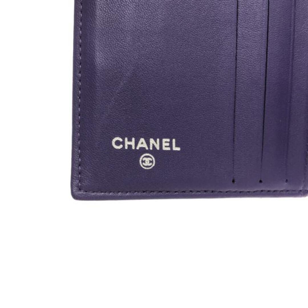 CHANEL(シャネル)のシャネル Wホック財布美品  パープル レディースのファッション小物(財布)の商品写真