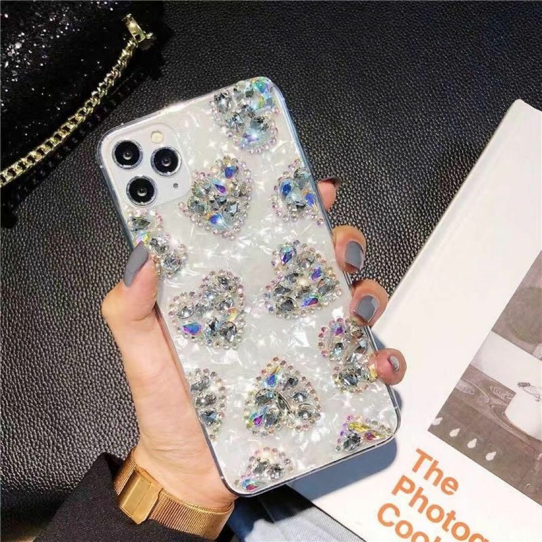 韓国デザイン♡宝石風♡インスタ映え確定　キラキラ　シェル  iphoneケース スマホ/家電/カメラのスマホアクセサリー(iPhoneケース)の商品写真