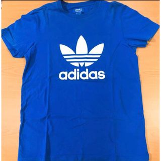 アディダス(adidas)のadidas アディダス　Tシャツ　ブルー(Tシャツ(半袖/袖なし))