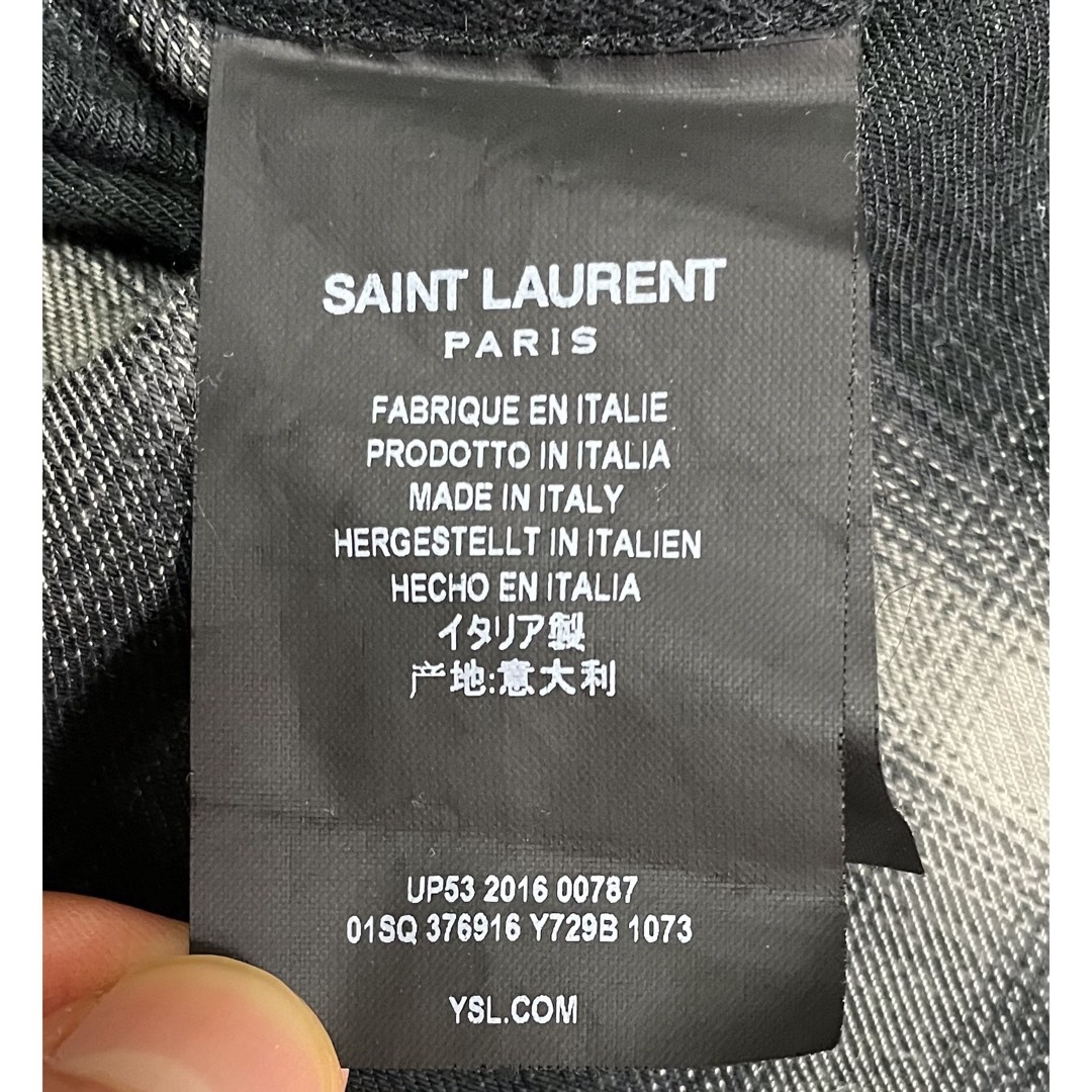 Saint Laurent(サンローラン)の16AW サンローランパリ オンブレ チェックシャツ 37 ネルシャツ メンズのトップス(シャツ)の商品写真