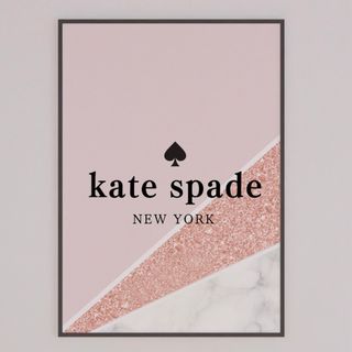 H108 アートポスター kate spade インテリア ピンク 大人可愛い(アート/写真)