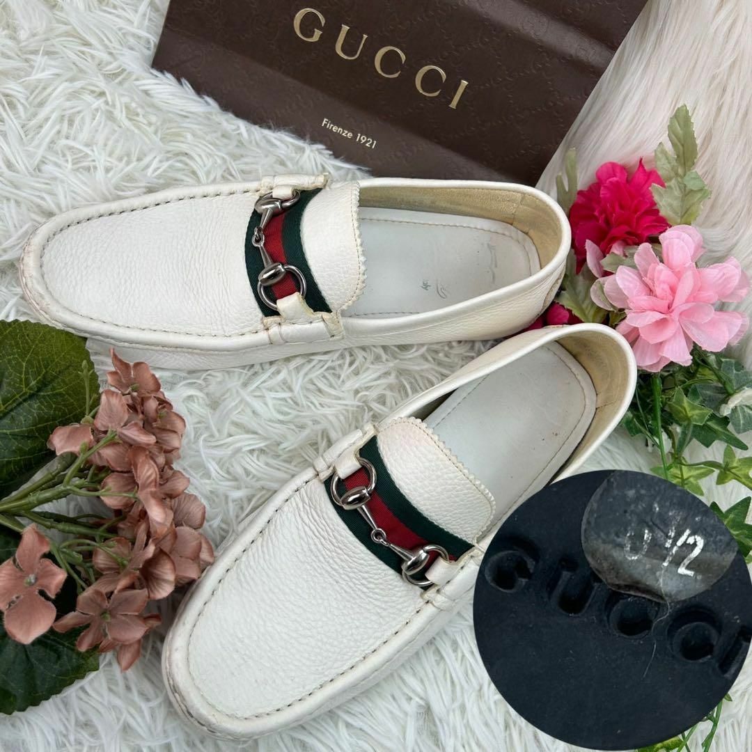 Gucci(グッチ)のGUCCI グッチ メンズ 25cm ローファー シェリーライン ドライビング メンズの靴/シューズ(その他)の商品写真