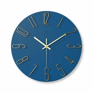 【色: ブルートパーズ】Lezalic 壁掛け 時計 シンプル 北欧風 インテリ