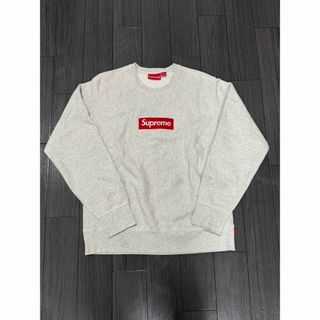 シュプリーム(Supreme)の18AW シュプリーム ボックスロゴ クルーネック スウェット　アッシュ グレー(スウェット)