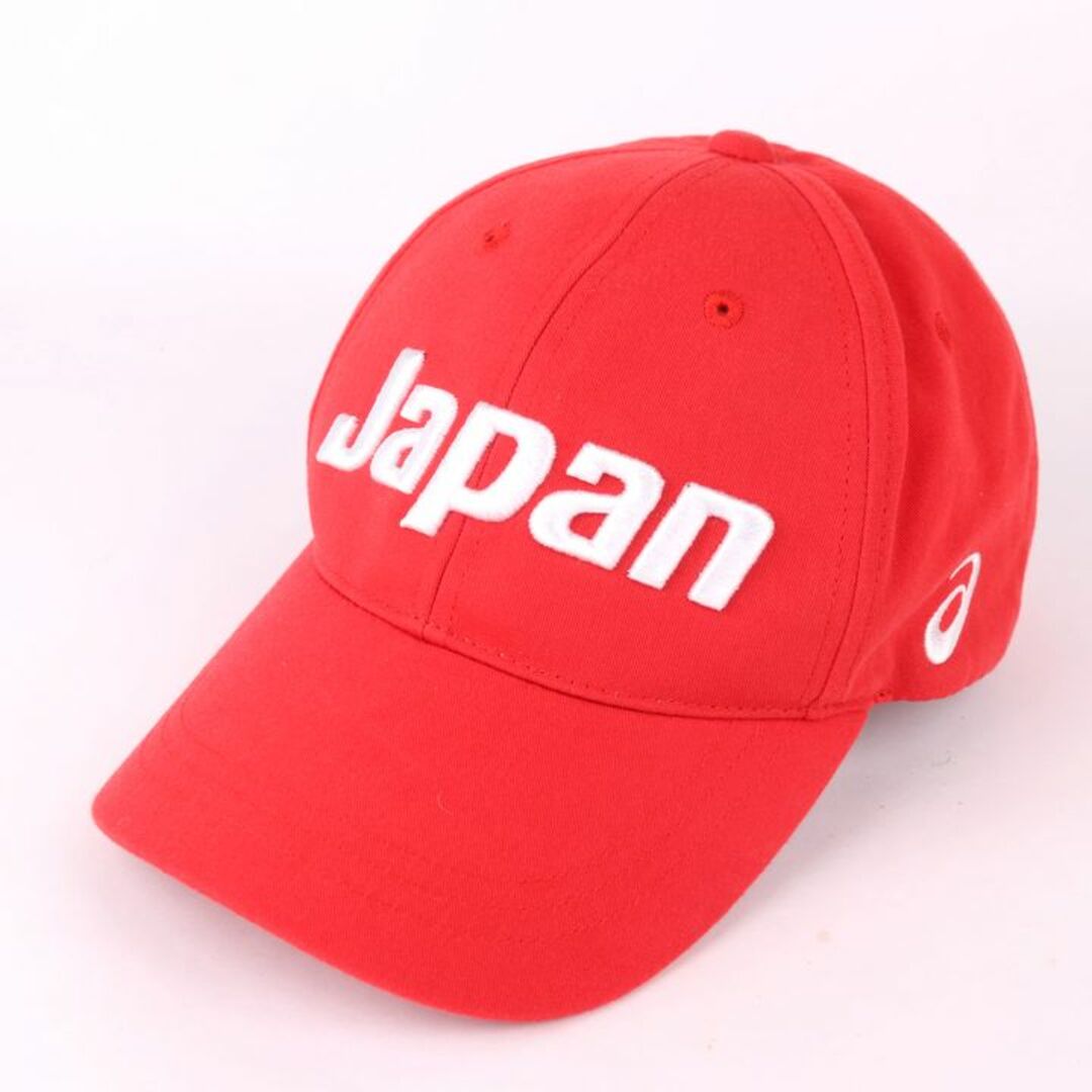 asics(アシックス)のアシックス キャップ リオ2016オリンピック日本代表選手団 グッズ ベルクロ ブランド 帽子 メンズ Fサイズ レッド asics メンズの帽子(キャップ)の商品写真