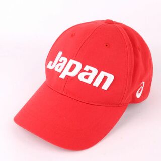 アシックス(asics)のアシックス キャップ リオ2016オリンピック日本代表選手団 グッズ ベルクロ ブランド 帽子 メンズ Fサイズ レッド asics(キャップ)