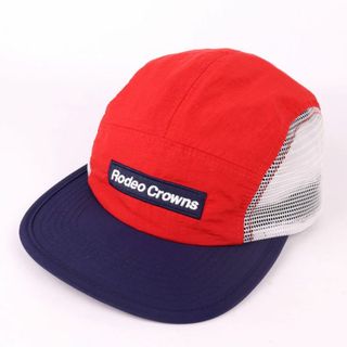 ロデオクラウンズ(RODEO CROWNS)のロデオクラウンズ ジェットキャップ ロゴ ナイロン ブランド 帽子 メンズ レッド Rodeo Crowns(キャップ)