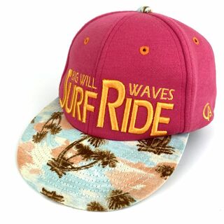 カリフォルニアビーチサウンド キャップ サーフ スナップバック 綿100％ ブランド 帽子 メンズ ピンク CALIFORNIA BEACH SOUND(キャップ)