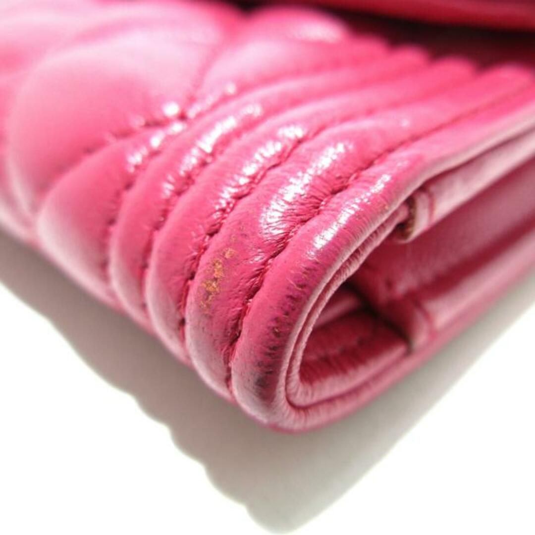 CHANEL(シャネル)のCHANEL(シャネル) 3つ折り財布美品  ピンク レディースのファッション小物(財布)の商品写真