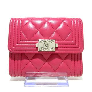 シャネル(CHANEL)のCHANEL(シャネル) 3つ折り財布美品  ピンク(財布)