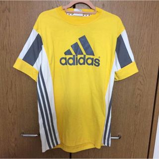 アディダス(adidas)のadidas アディダス　イエロー　ロゴTシャツ(Tシャツ(半袖/袖なし))