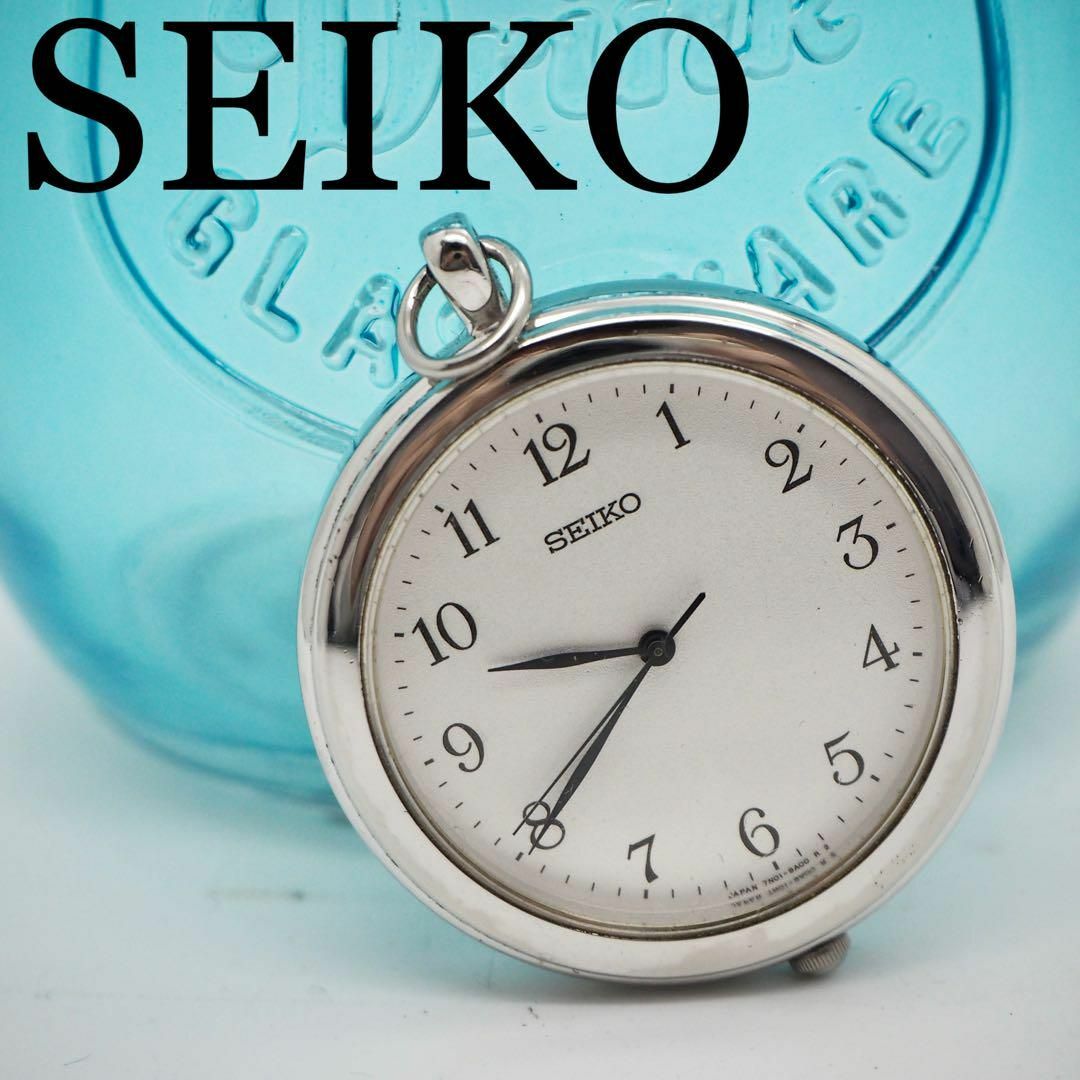 SEIKO(セイコー)の476 SEIKO セイコー時計　懐中時計　シルバー　シンプル　ホワイト　希少 メンズの時計(腕時計(アナログ))の商品写真