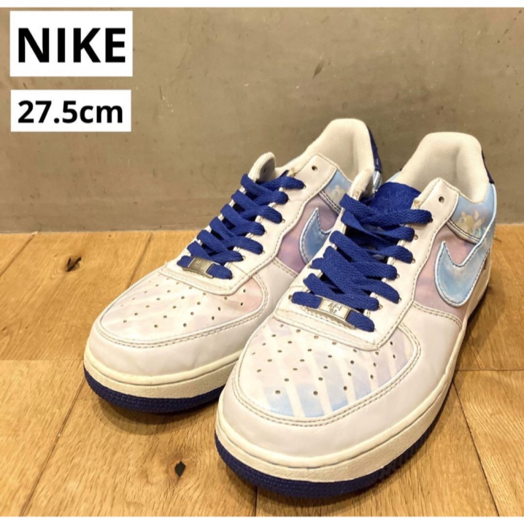 NIKE(ナイキ)のNIKE ナイキ　AIR FORCE 1 スニーカー　メンズ　ホワイト　ブルー メンズの靴/シューズ(スニーカー)の商品写真