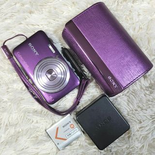 SONY - 動作OK SONY DSC-WX30 コンパクトデジカメ タッチパネル パープル