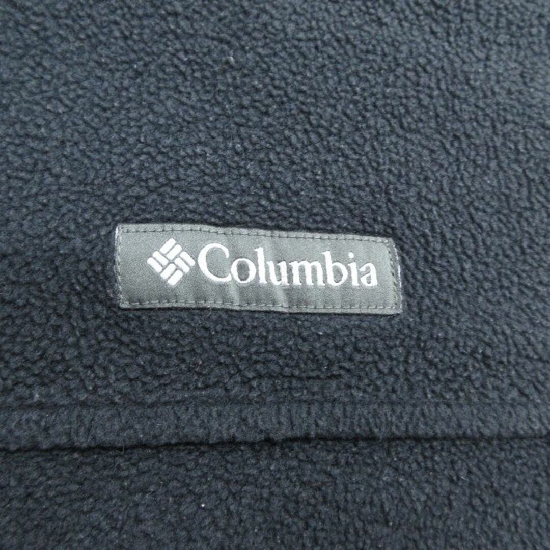 Columbia(コロンビア)のXL★古着 コロンビア COLUMBIA 長袖 フリース ジャケット メンズ ワンポイントロゴ 大きいサイズ 黒 ブラック 24jan25 中古 アウター メンズのジャケット/アウター(ダッフルコート)の商品写真