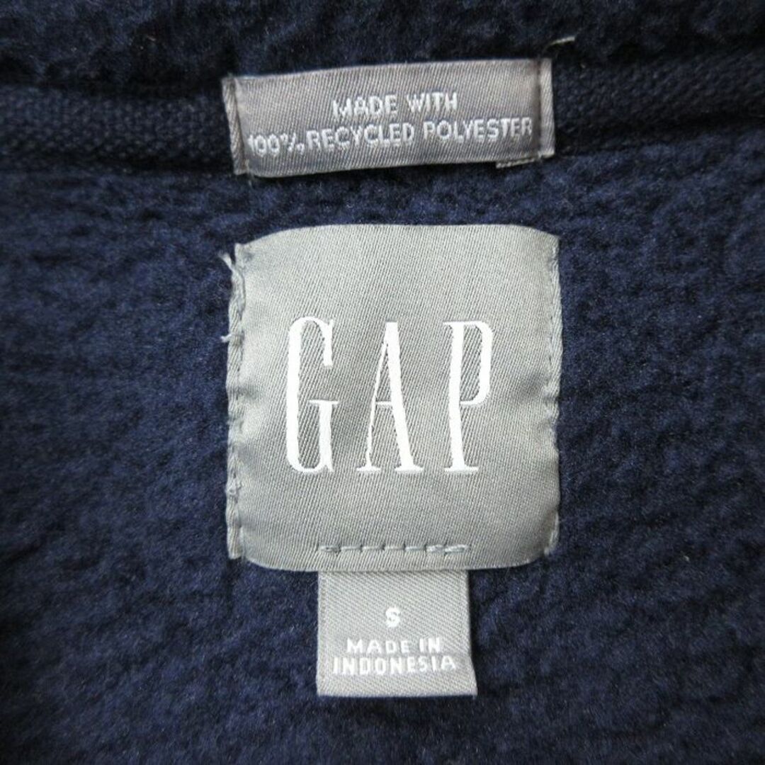 GAP(ギャップ)のL★古着 ギャップ GAP 長袖 ハーフジップ フリース ジャケット メンズ 紺 ネイビー 24jan29 中古 アウター メンズのジャケット/アウター(ダッフルコート)の商品写真