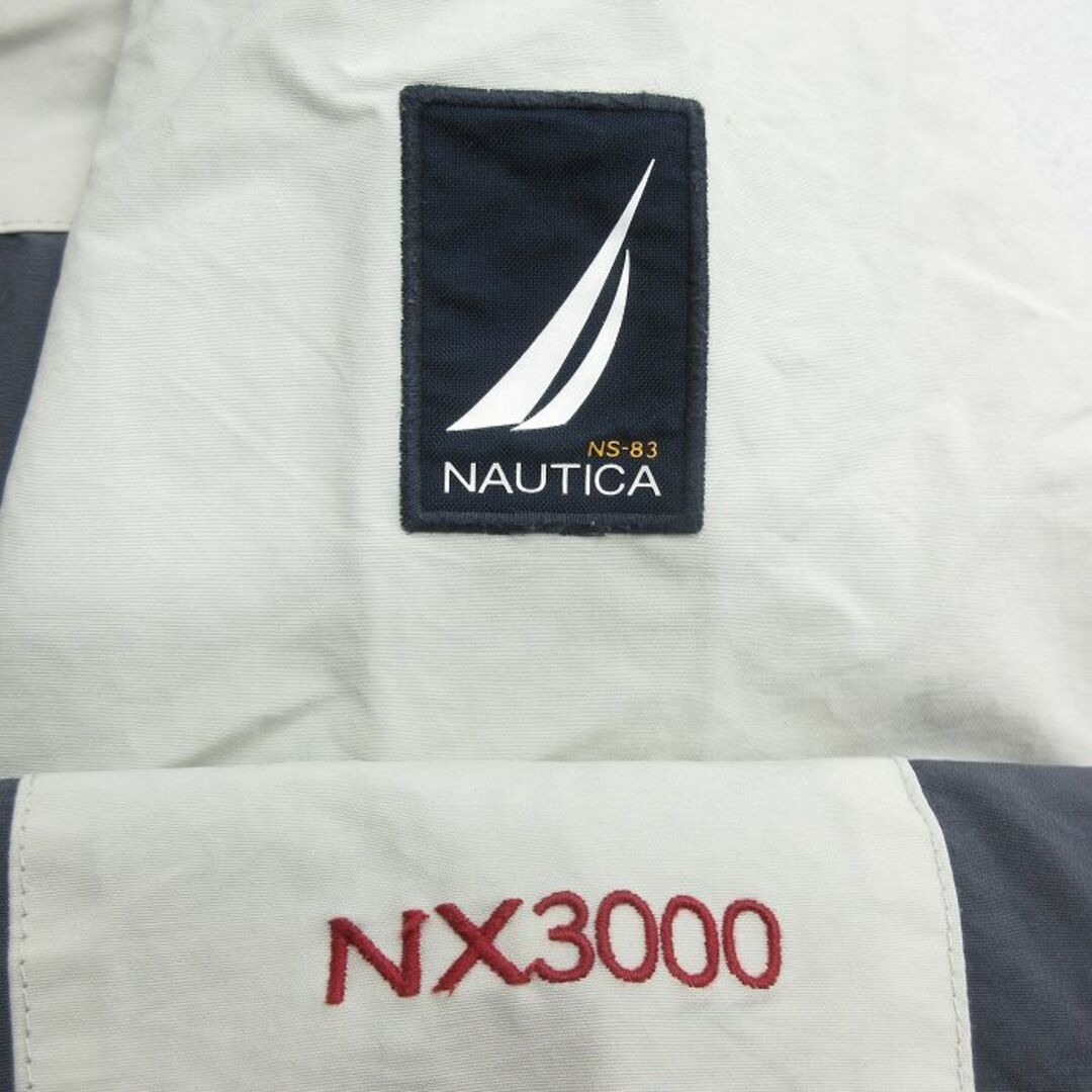 NAUTICA(ノーティカ)のXL★古着 ノーティカ NAUTICA 長袖 ブランド ジャケット メンズ NX3000 マルチカラー 大きいサイズ ロング丈 赤他 レッド 【spe】 24jan26 中古 アウター ジャンパー ブルゾン メンズのジャケット/アウター(ダッフルコート)の商品写真