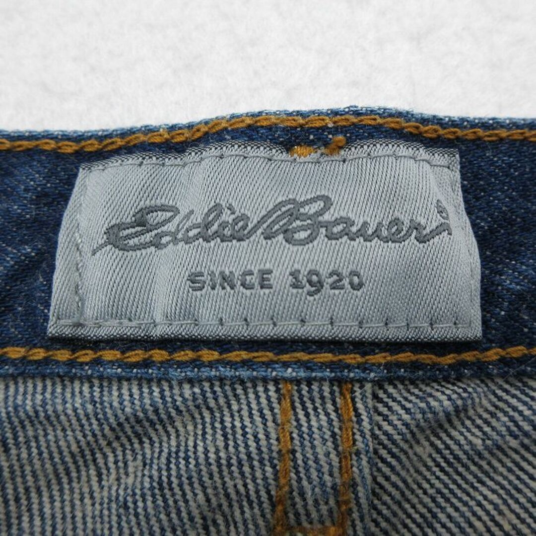 Eddie Bauer(エディーバウアー)のW36★古着 エディーバウアー ジーンズ メンズ コットン 紺 ネイビー デニム 24jan31 中古 ボトムス ジーパン Gパン ロング パンツ メンズのパンツ(ワークパンツ/カーゴパンツ)の商品写真