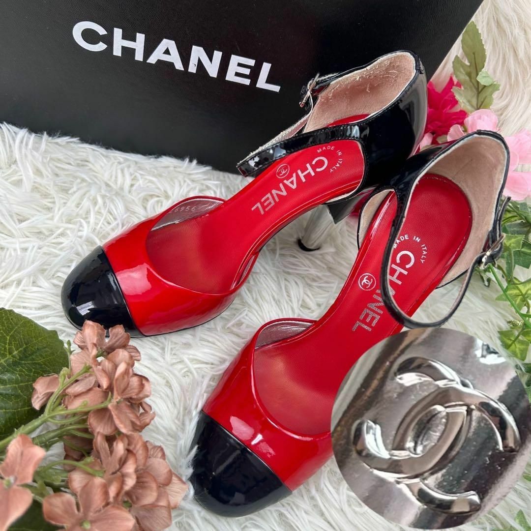 CHANEL(シャネル)のCHANEL シャネル レディース ハイヒール 靴 23.5cm ココマーク レディースの靴/シューズ(ハイヒール/パンプス)の商品写真