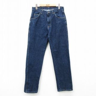 ラングラー(Wrangler)のW33★古着 ラングラー Wrangler ジーンズ メンズ 00年代 00s コットン 紺 ネイビー デニム 24jan31 中古 ボトムス ジーパン Gパン ロング パンツ(ワークパンツ/カーゴパンツ)