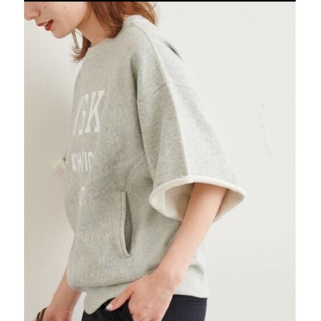 FRAMeWORK(フレームワーク)のChampion　FRAMeWORK　別注HALF SLEEVE SWEAT S レディースのトップス(カットソー(半袖/袖なし))の商品写真