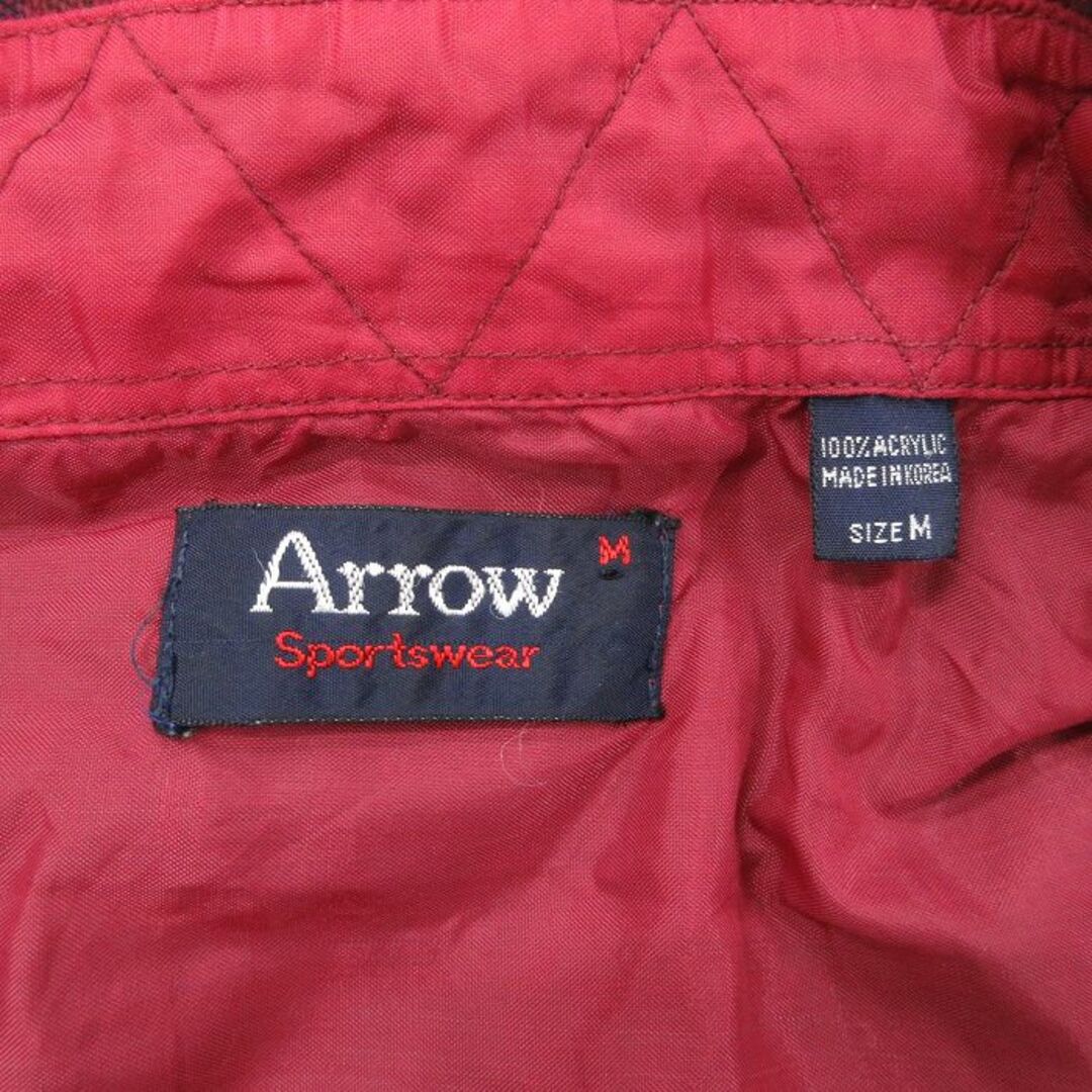 ARROW(アロー)のM★古着 アロー 長袖 シャツ メンズ 90年代 90s エンジ他 チェック 24jan30 中古 トップス メンズのトップス(シャツ)の商品写真