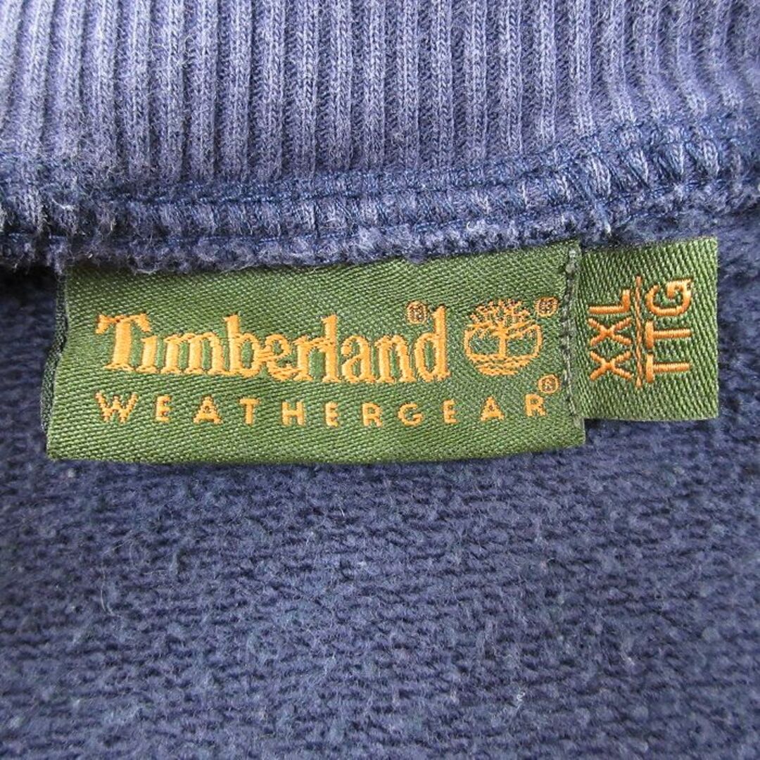 Timberland(ティンバーランド)のXL★古着 ティンバーランド Timberland 長袖 スウェット メンズ 00年代 00s ワンポイントロゴ 大きいサイズ ラグラン クルーネック 紺 ネイビー 24jan22 中古 スエット トレーナー トップス メンズのトップス(パーカー)の商品写真