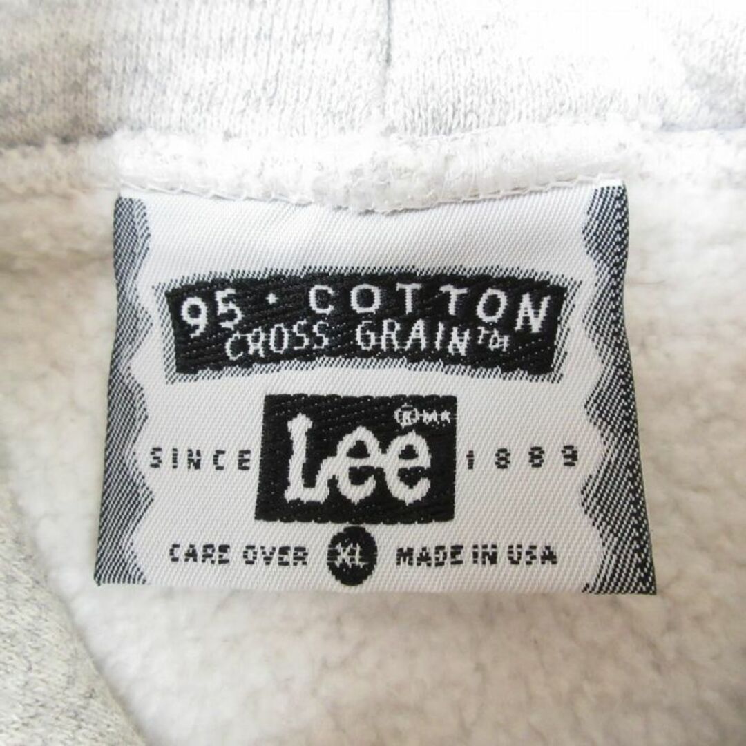 Lee(リー)のXL★古着 リー Lee 長袖 スウェット パーカー メンズ 90年代 90s ポッターズ 男性 USA製 グレー 霜降り 24jan23 中古 スエット トレーナー トップス メンズのトップス(パーカー)の商品写真