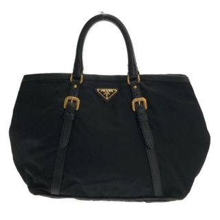 プラダ(PRADA)のプラダ ハンドバッグ - BN1841 黒 革タグ(ハンドバッグ)