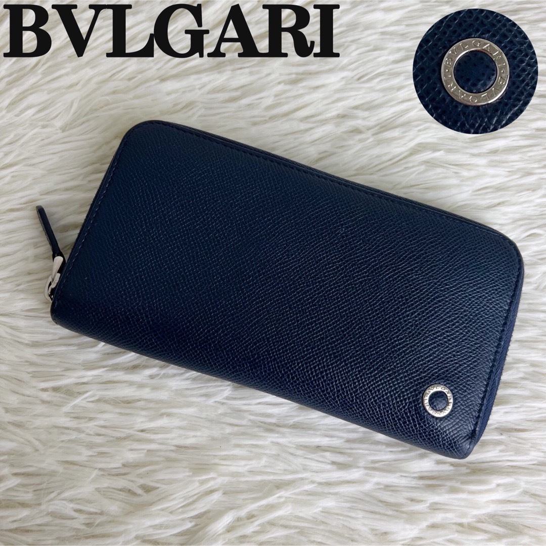 BVLGARI(ブルガリ)の定価91300円♡現行ライン♡カーフレザー♡BVLGARI ブルガリ 長財布 メンズのファッション小物(長財布)の商品写真