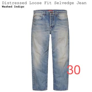 シュプリーム(Supreme)のSupreme Distressed Loose Fit Selvedge(デニム/ジーンズ)