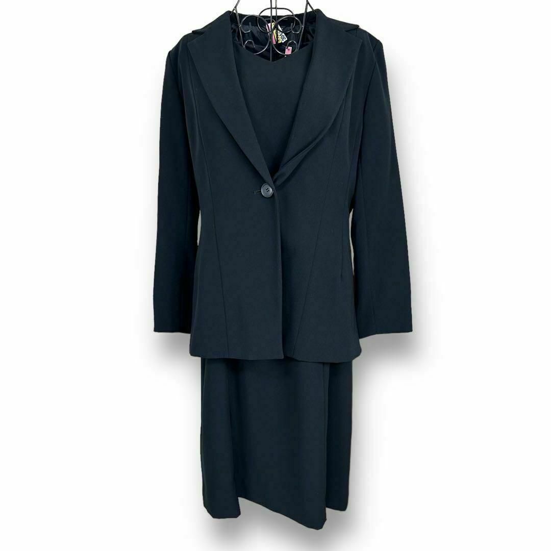 【美品】Synchronicity 冠婚葬祭　大きめ　2XL ブラックフォーマル レディースのフォーマル/ドレス(スーツ)の商品写真