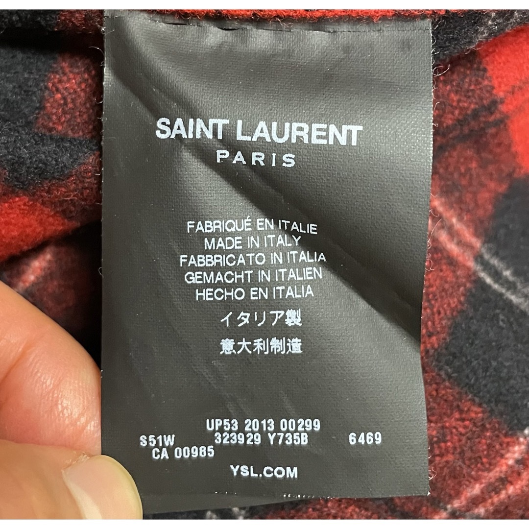 Saint Laurent(サンローラン)の13AW サンローランパリ ウェスタンチェックシャツ 39 ネルシャツ メンズのトップス(シャツ)の商品写真