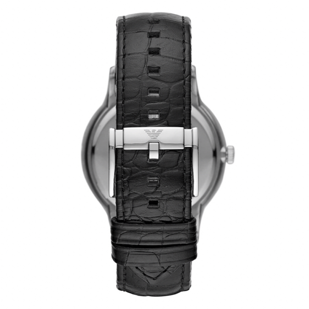 Emporio Armani(エンポリオアルマーニ)のエンポリオアルマーニ 腕時計 AR2411 ブラック・シルバー メンズの時計(腕時計(アナログ))の商品写真