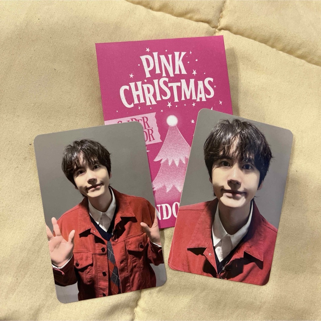 SUPER JUNIOR(スーパージュニア)のsuperjunior キュヒョン　トレカ　pink クリスマス　スジュ エンタメ/ホビーのタレントグッズ(アイドルグッズ)の商品写真