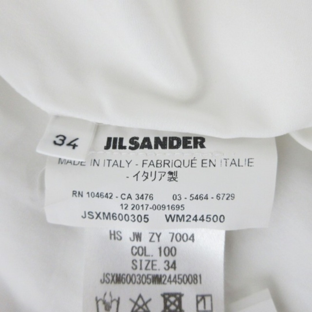 Jil Sander(ジルサンダー)のジルサンダー 18SS 7DAYS SHIRTS シャツ 長袖 白 34 約XS レディースのトップス(シャツ/ブラウス(長袖/七分))の商品写真